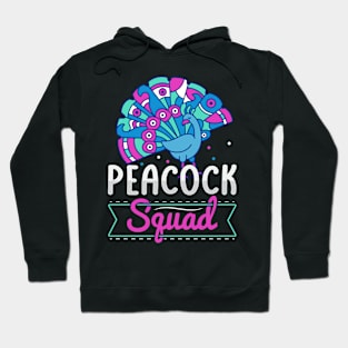 Peacock Squad Design for a Peacock expert Hoodie